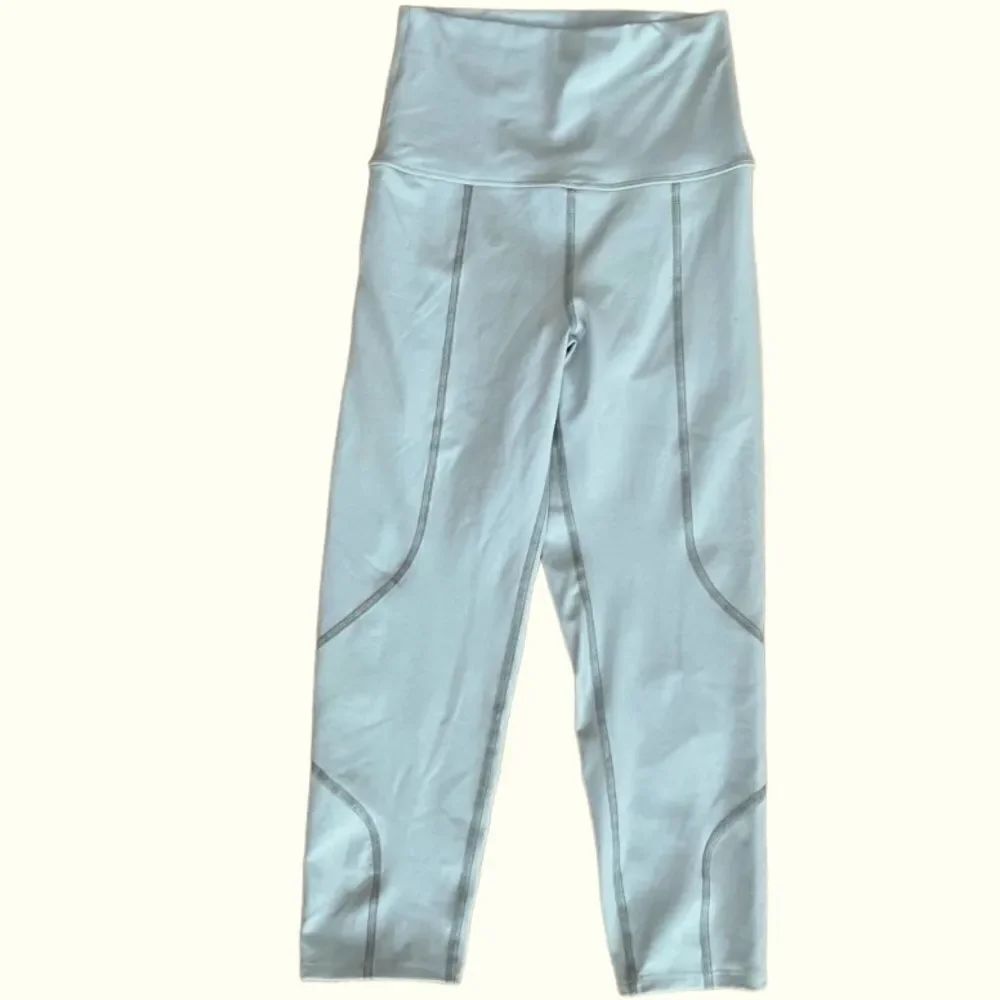 LIVE THE PROCESS ice blue Geometric leggings, size S